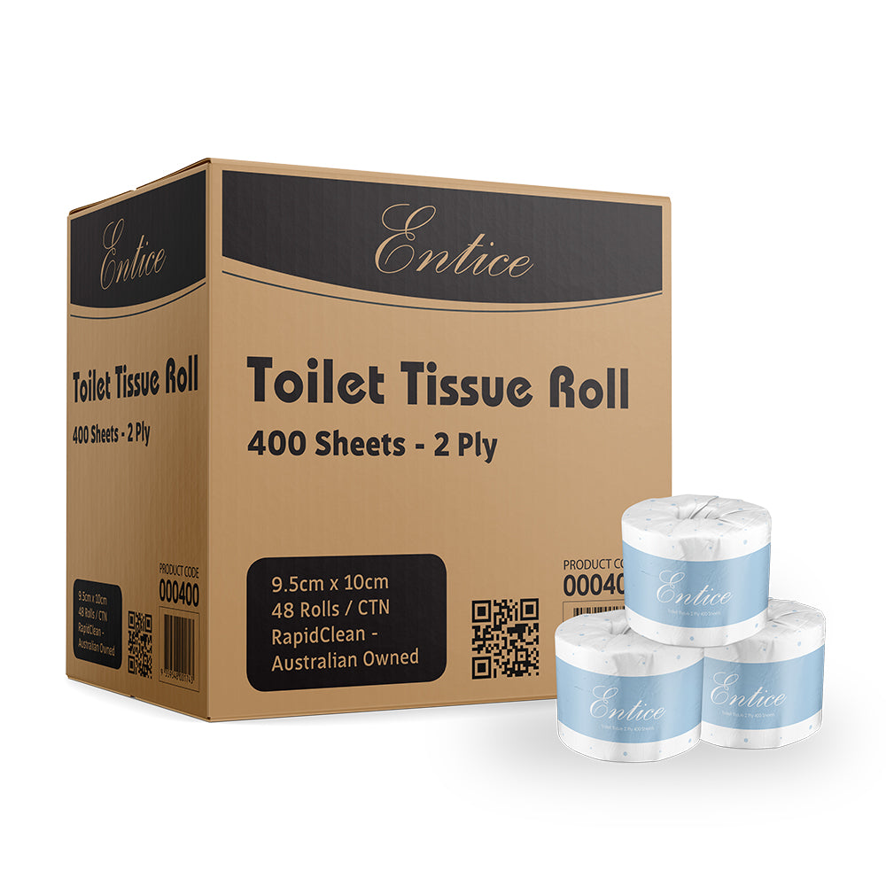Entice Toilet Paper Rolls 2ply / 400 sheet ctn 48