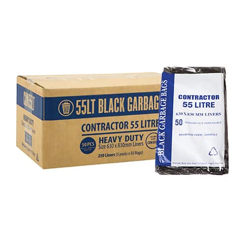 Bin Liner Contractor 55L / 250 Carton
