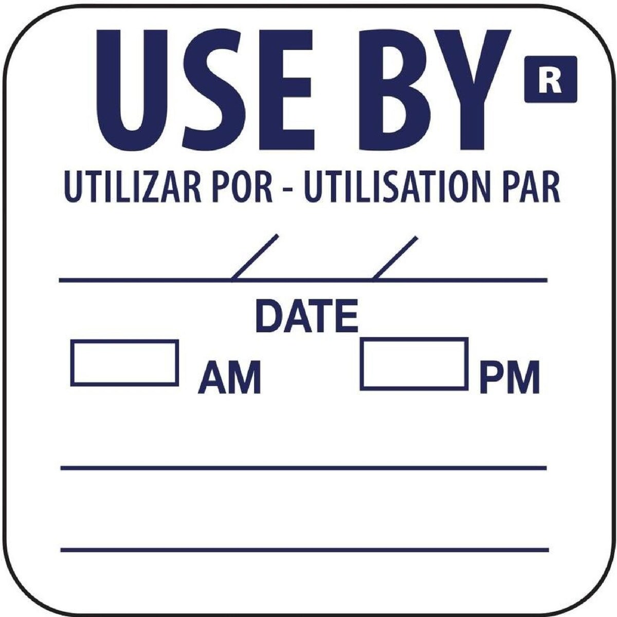 Hygiplas Removable Use By Labels (1000 Pack)