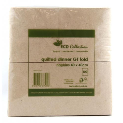 Napkin Brown Quilted Dinner Gt Fold 1000 Carton