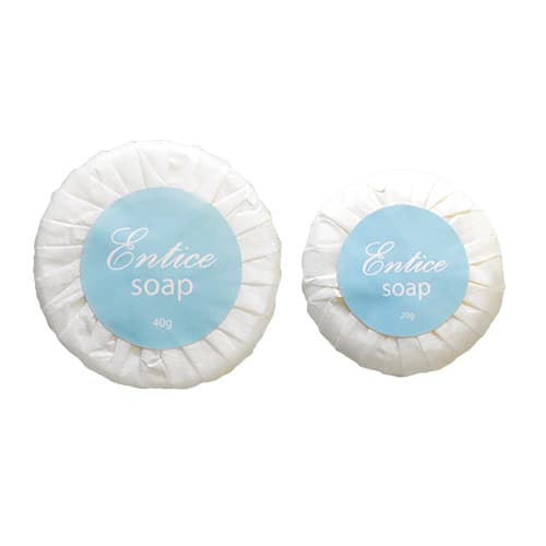 Entice Bath Soap Pleat Wrapped 20g / 500 Carton
